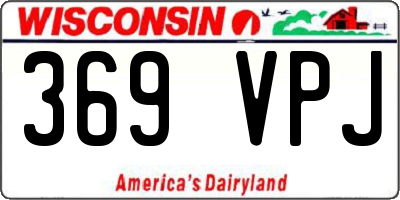 WI license plate 369VPJ
