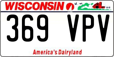 WI license plate 369VPV