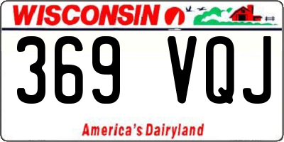 WI license plate 369VQJ