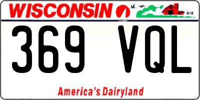 WI license plate 369VQL