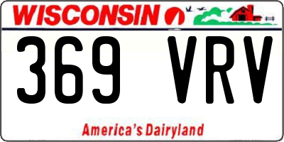 WI license plate 369VRV
