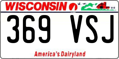 WI license plate 369VSJ