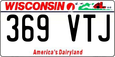 WI license plate 369VTJ