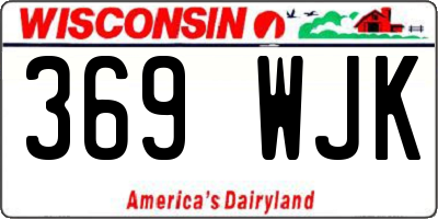 WI license plate 369WJK