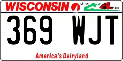 WI license plate 369WJT