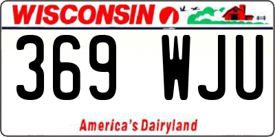 WI license plate 369WJU