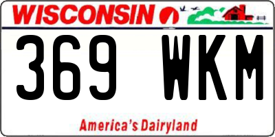WI license plate 369WKM