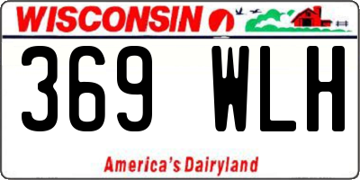 WI license plate 369WLH
