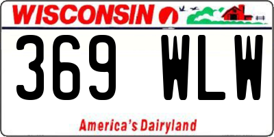 WI license plate 369WLW