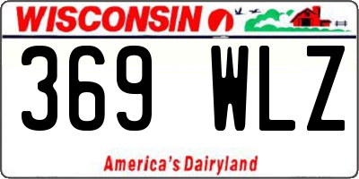 WI license plate 369WLZ
