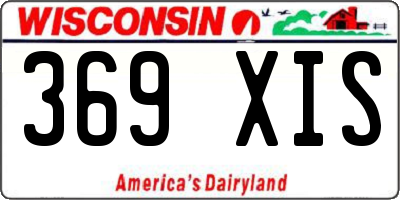 WI license plate 369XIS