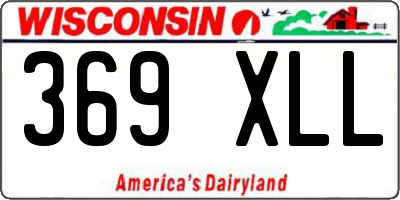 WI license plate 369XLL