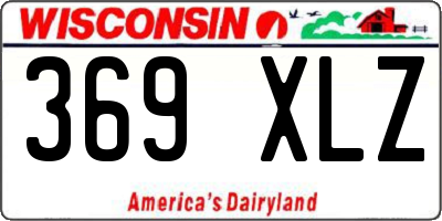 WI license plate 369XLZ