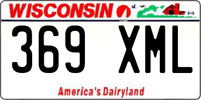 WI license plate 369XML