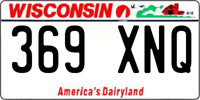 WI license plate 369XNQ