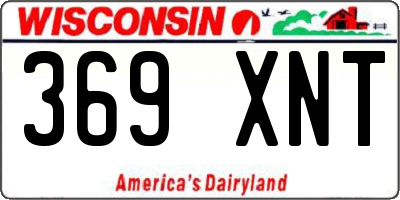 WI license plate 369XNT