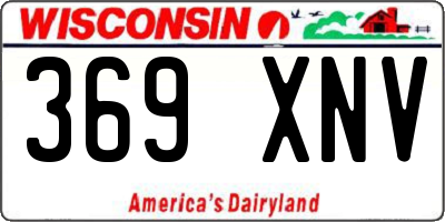 WI license plate 369XNV
