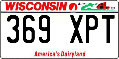 WI license plate 369XPT