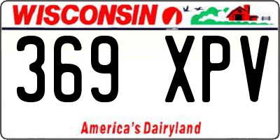 WI license plate 369XPV