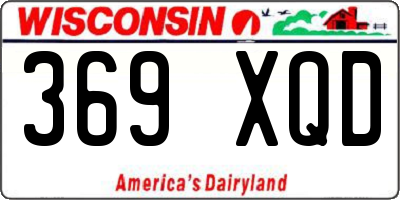 WI license plate 369XQD