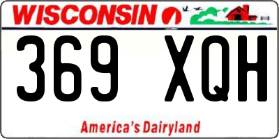 WI license plate 369XQH