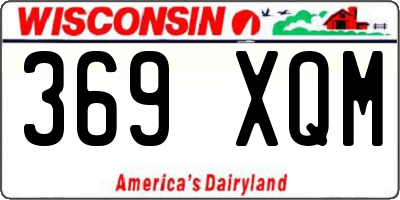 WI license plate 369XQM