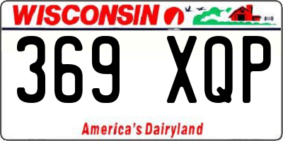 WI license plate 369XQP