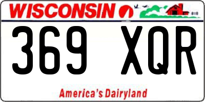 WI license plate 369XQR