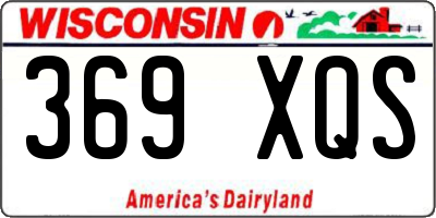 WI license plate 369XQS