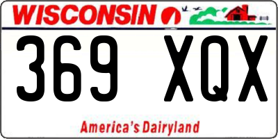 WI license plate 369XQX