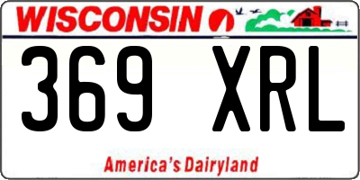 WI license plate 369XRL