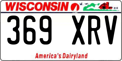 WI license plate 369XRV