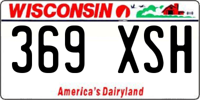 WI license plate 369XSH