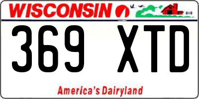 WI license plate 369XTD