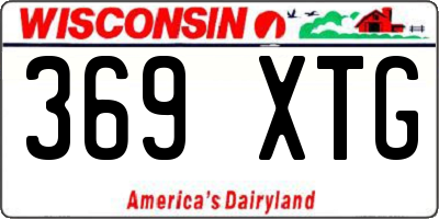 WI license plate 369XTG