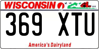 WI license plate 369XTU