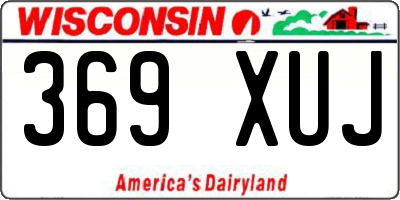 WI license plate 369XUJ