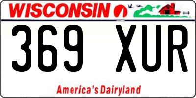WI license plate 369XUR