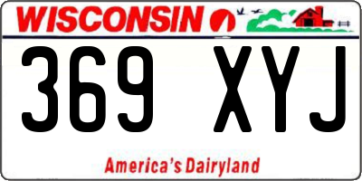 WI license plate 369XYJ