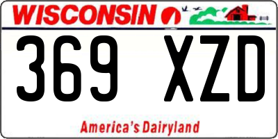 WI license plate 369XZD