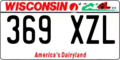 WI license plate 369XZL