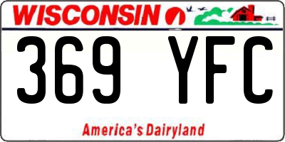 WI license plate 369YFC
