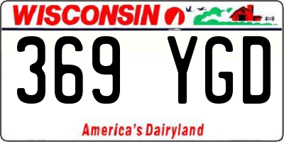 WI license plate 369YGD