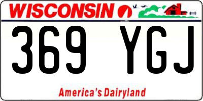 WI license plate 369YGJ