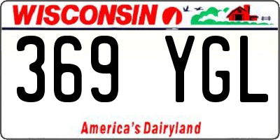 WI license plate 369YGL
