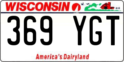 WI license plate 369YGT
