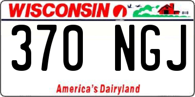 WI license plate 370NGJ