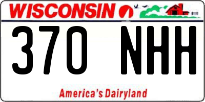 WI license plate 370NHH