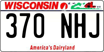WI license plate 370NHJ