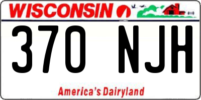 WI license plate 370NJH